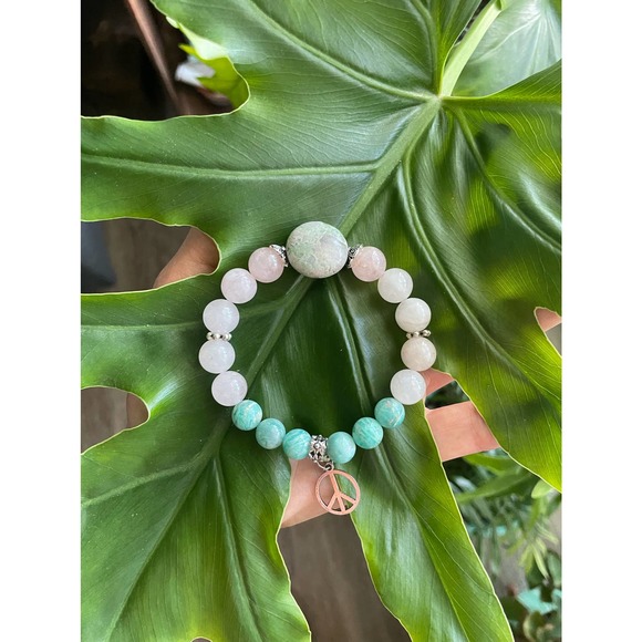 Handmade Jewelry - Jasper ~ Rose Quartz ~ Amazonite Bracelet